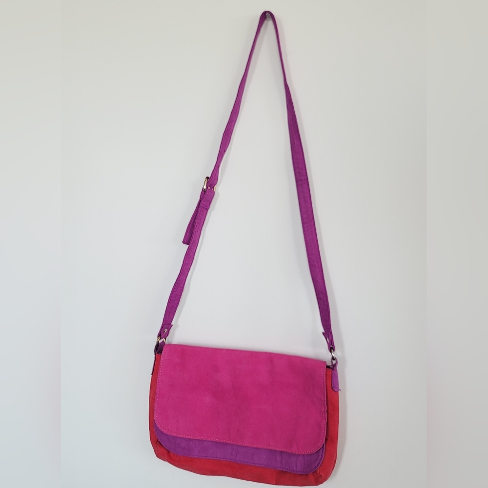 Colorful Microsuede Bag - Picture 2 of 8